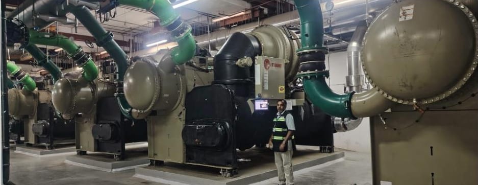 Amiri Hospital — On-site inspection — Trane chiller bank